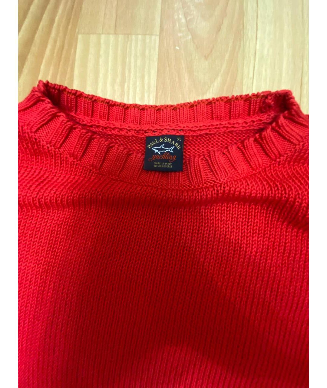 PAUL & SHARK Красный хлопковый джемпер / свитер, фото 2