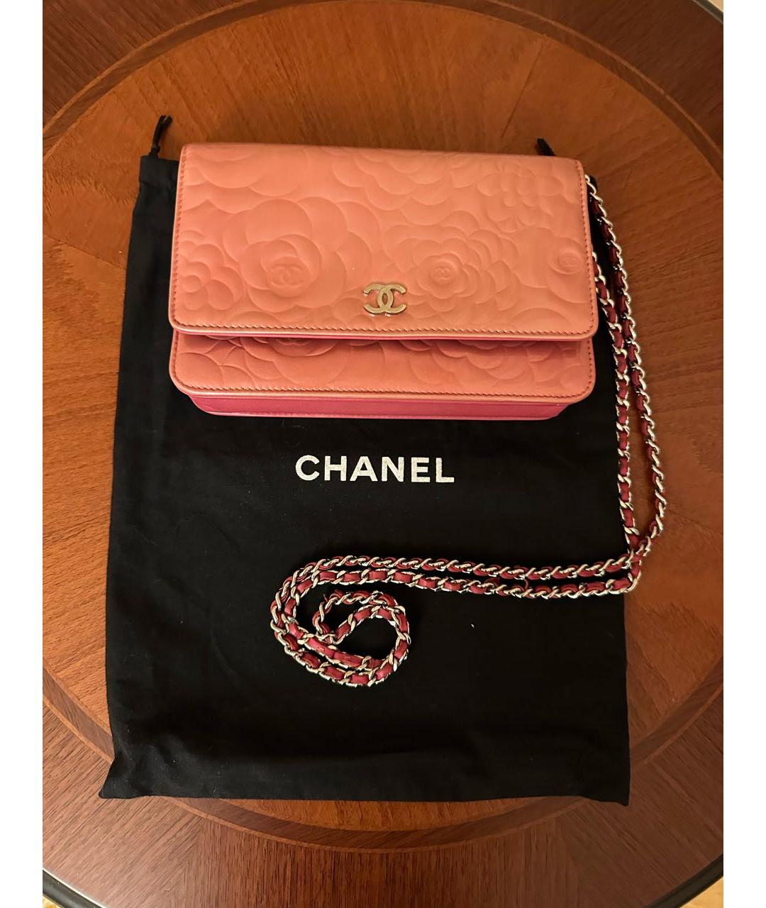 CHANEL PRE-OWNED Розовая сумка через плечо из лакированной кожи, фото 9