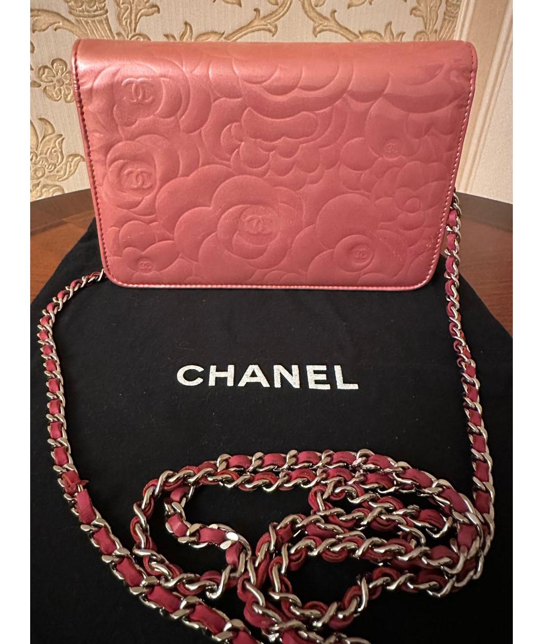 CHANEL PRE-OWNED Розовая сумка через плечо из лакированной кожи, фото 3
