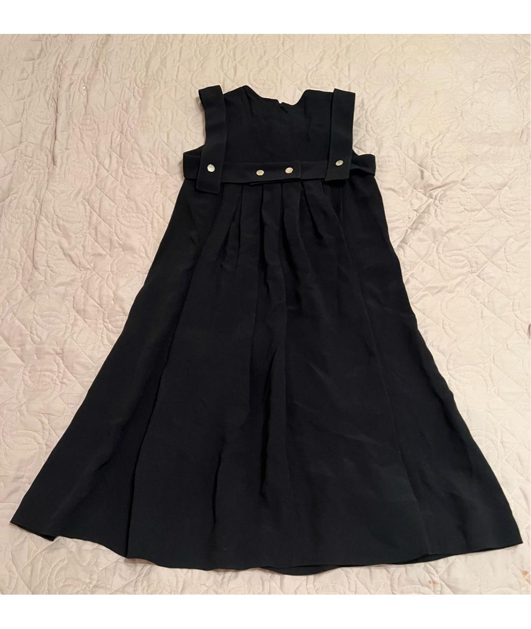 CHLOE Черное ацетатное коктейльное платье, фото 2