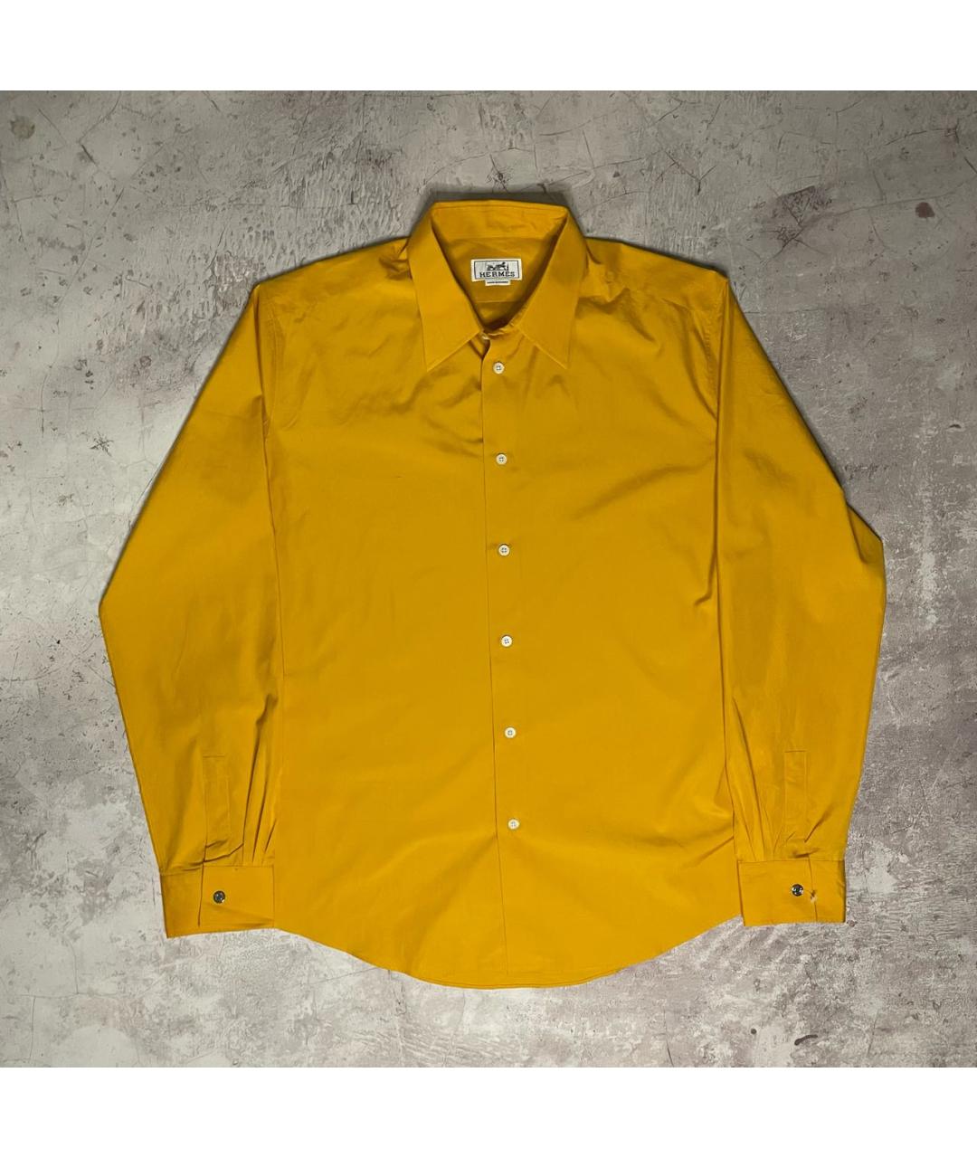 HERMES PRE-OWNED Желтая хлопковая кэжуал рубашка, фото 7