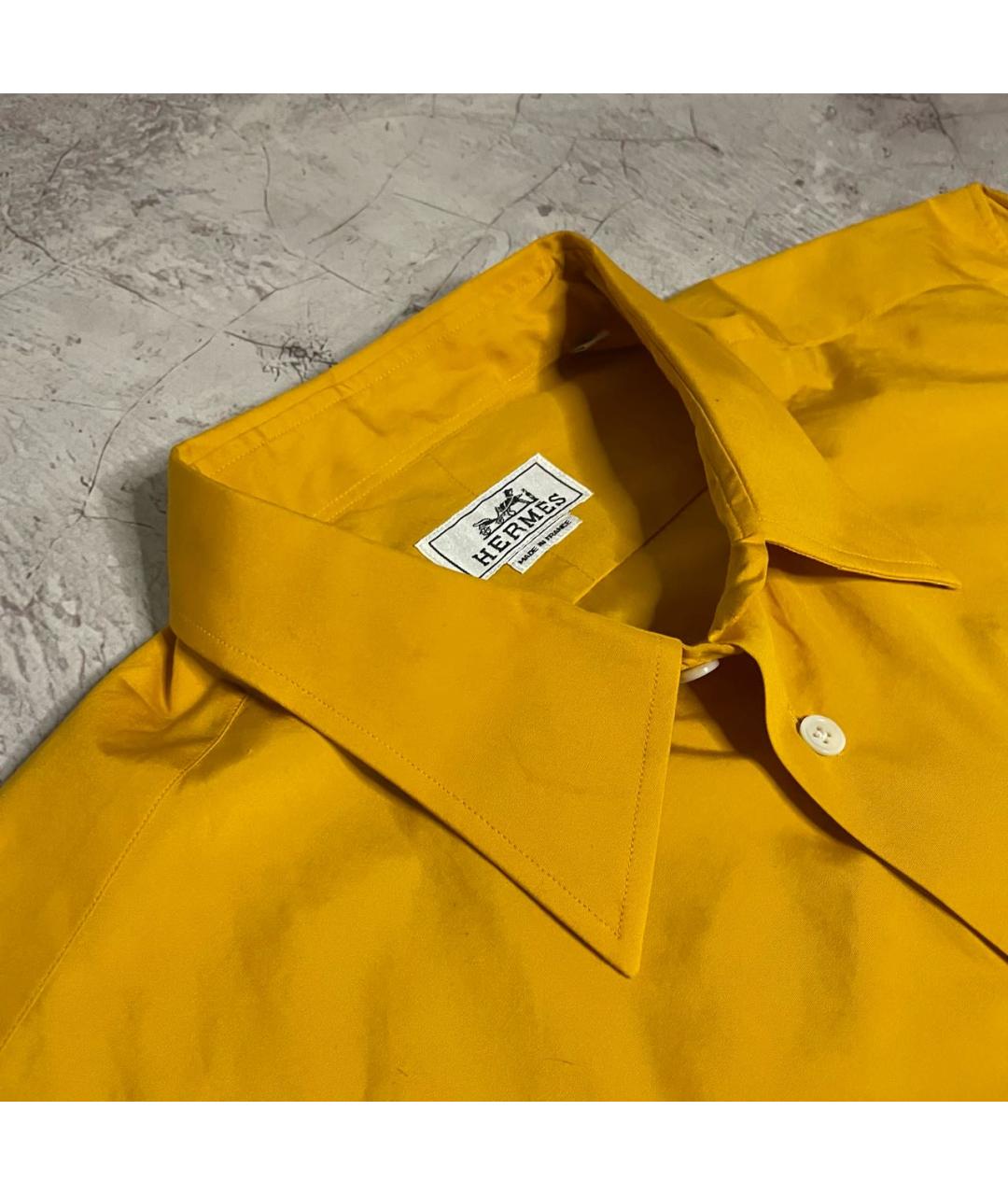 HERMES PRE-OWNED Желтая хлопковая кэжуал рубашка, фото 2