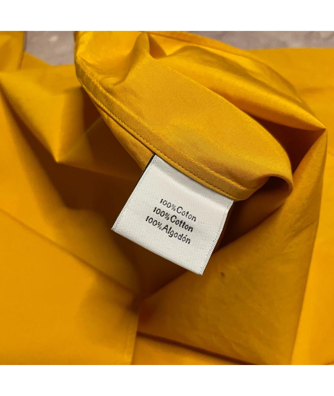 HERMES PRE-OWNED Желтая хлопковая кэжуал рубашка, фото 5