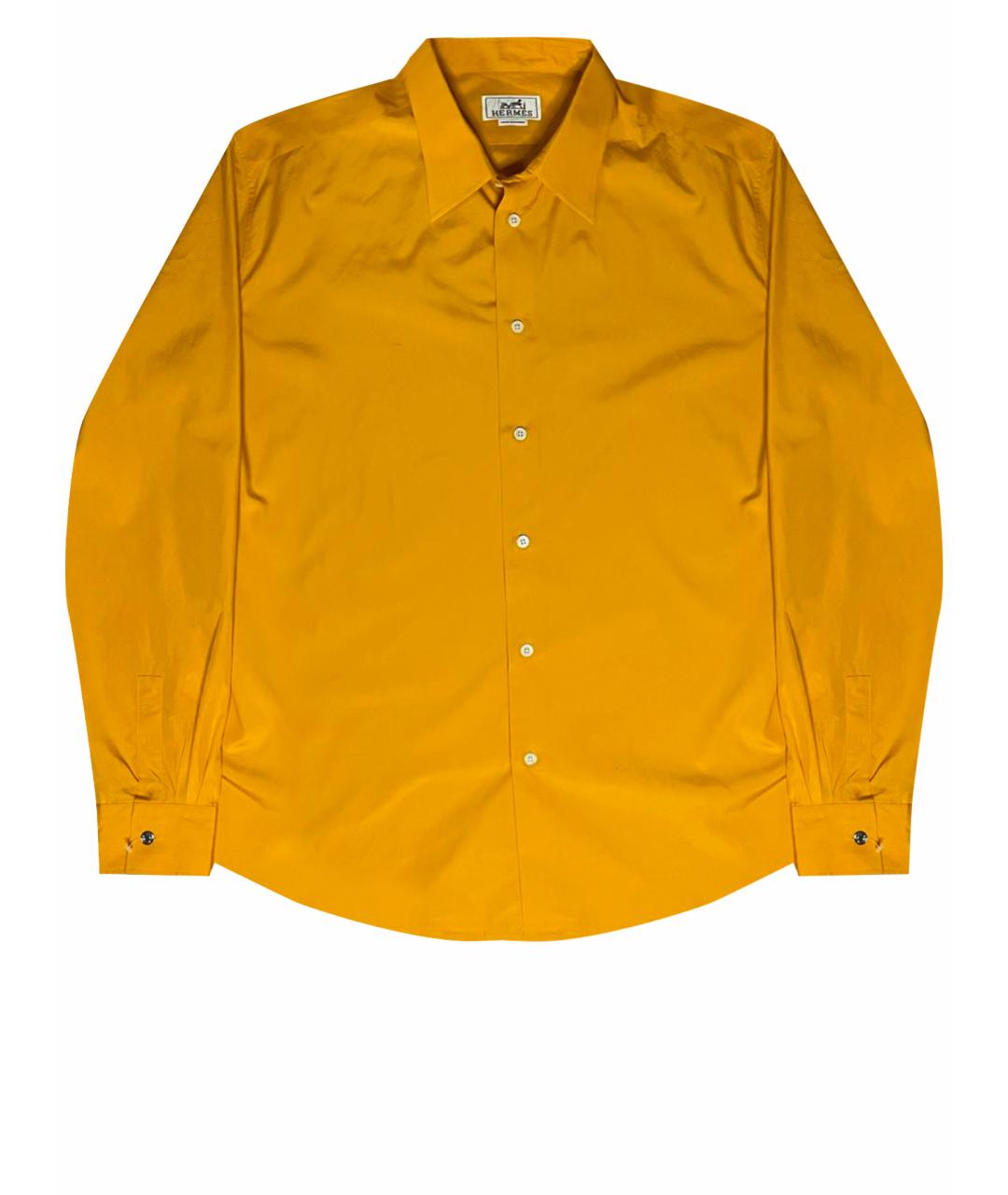 HERMES PRE-OWNED Желтая хлопковая кэжуал рубашка, фото 1