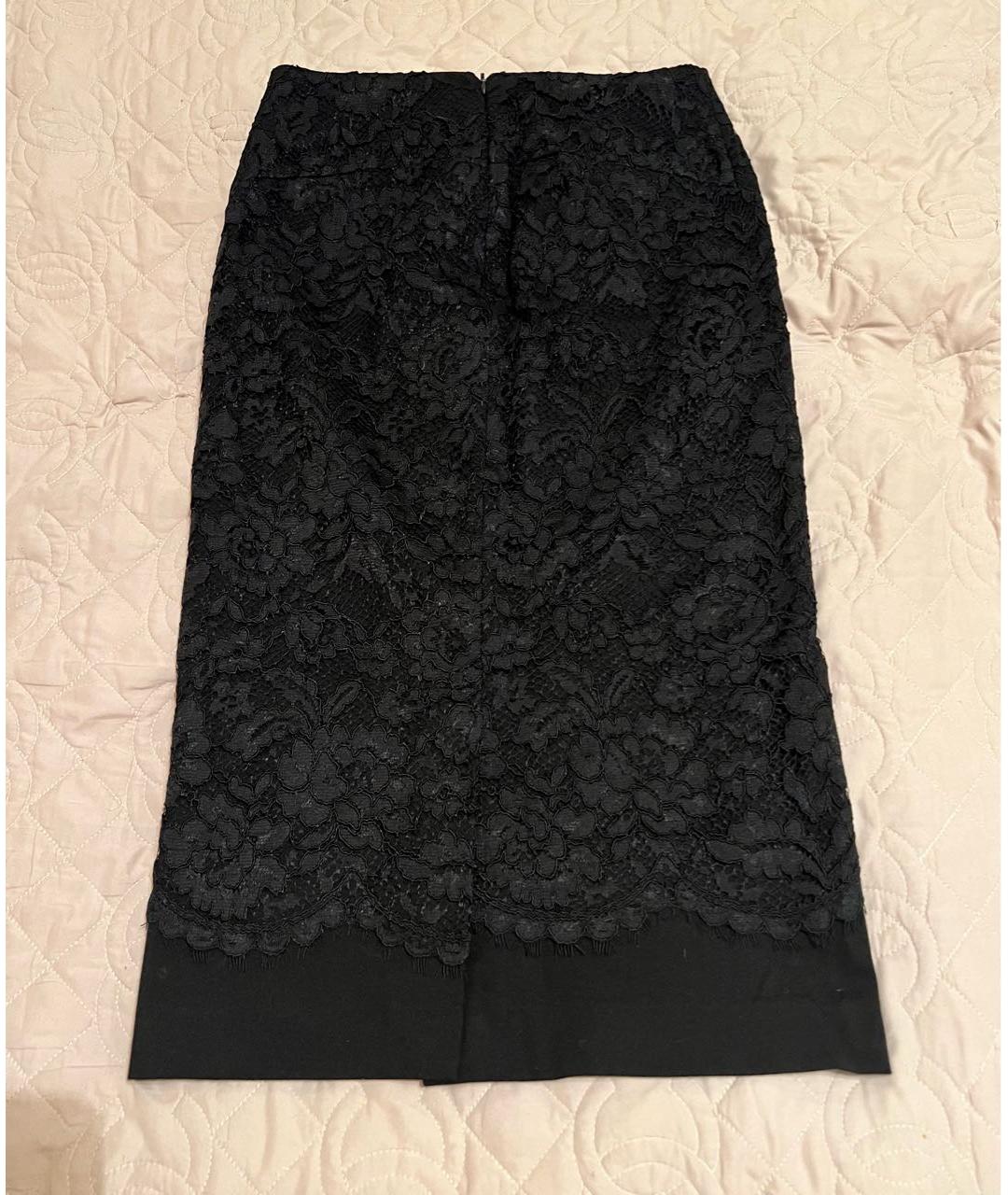 ERMANNO SCERVINO Черная полиамидовая юбка миди, фото 2