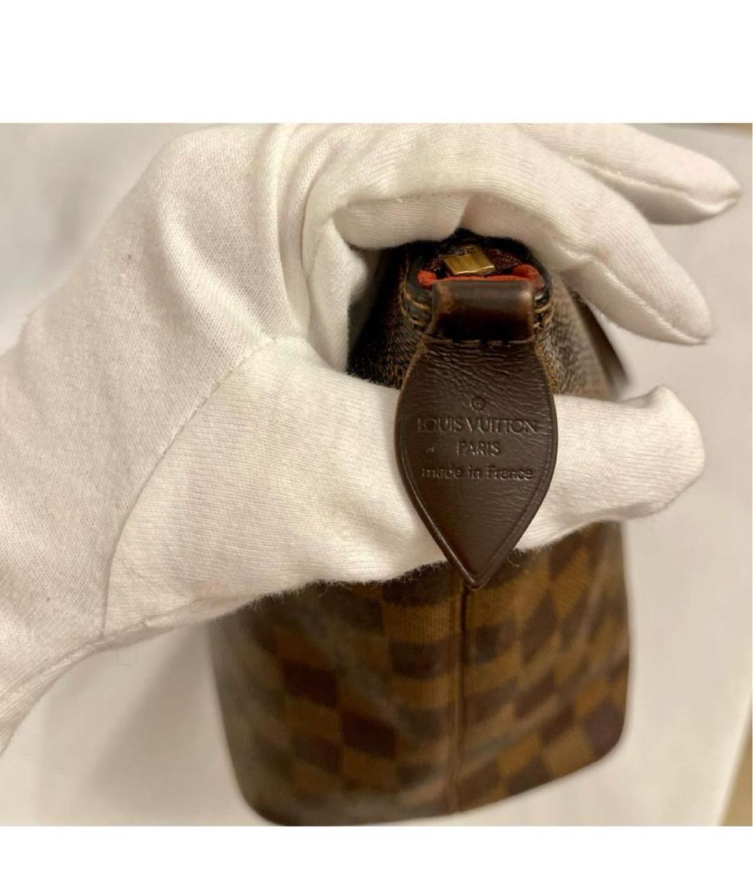 LOUIS VUITTON Коричневая сумка с короткими ручками, фото 5