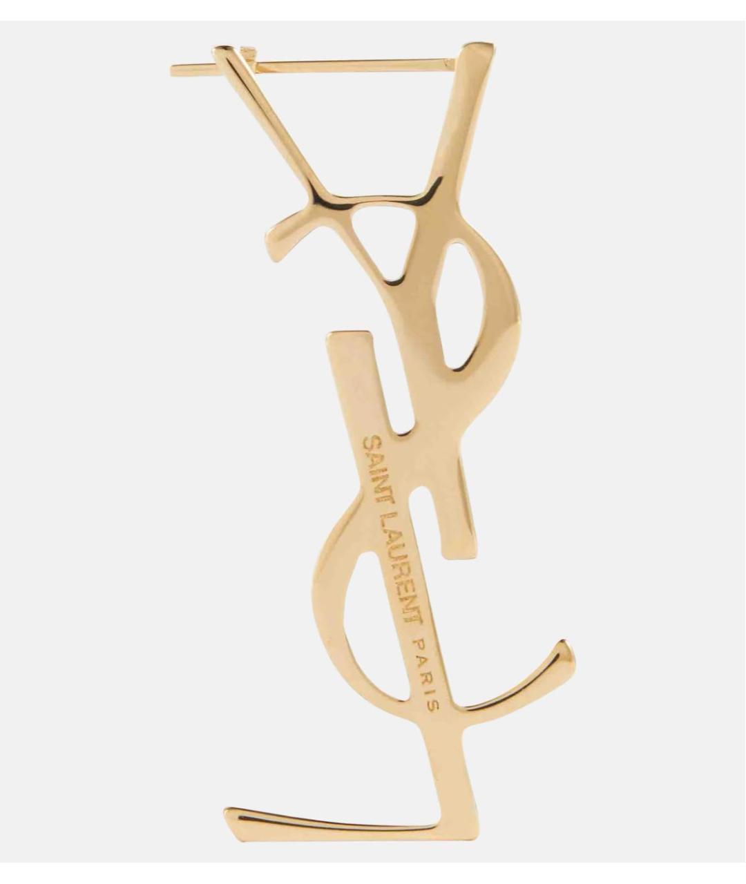 SAINT LAURENT Золотые серьги, фото 2