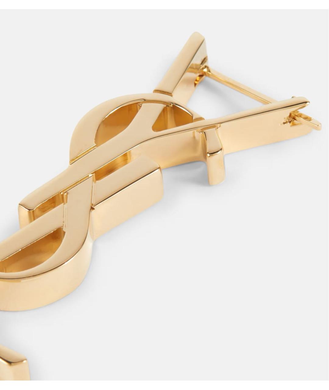 SAINT LAURENT Золотые серьги, фото 3
