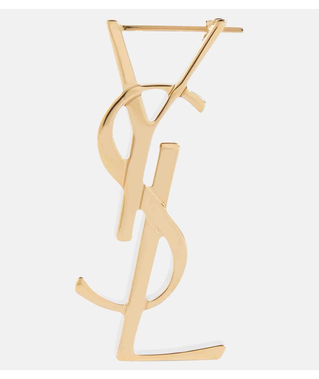 SAINT LAURENT Золотые серьги, фото 5