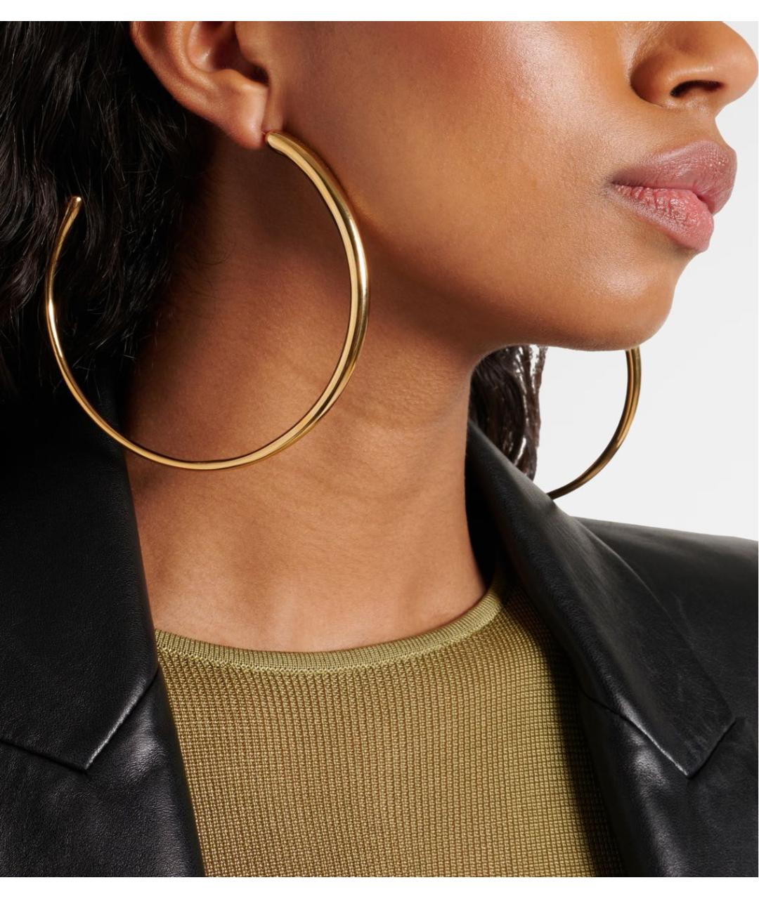 SAINT LAURENT Золотые серьги, фото 5