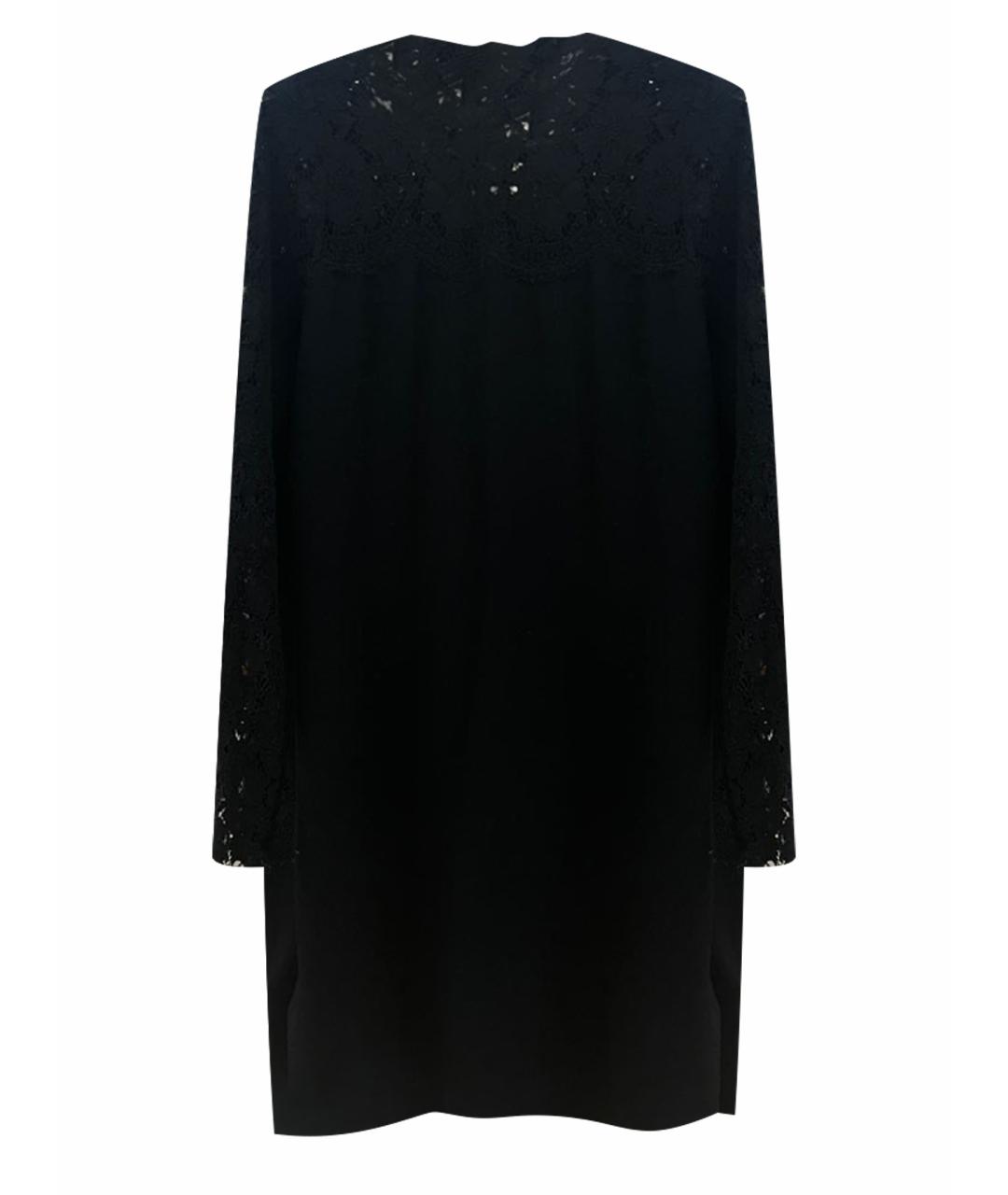 SANDRO Черное шифоновое коктейльное платье, фото 1