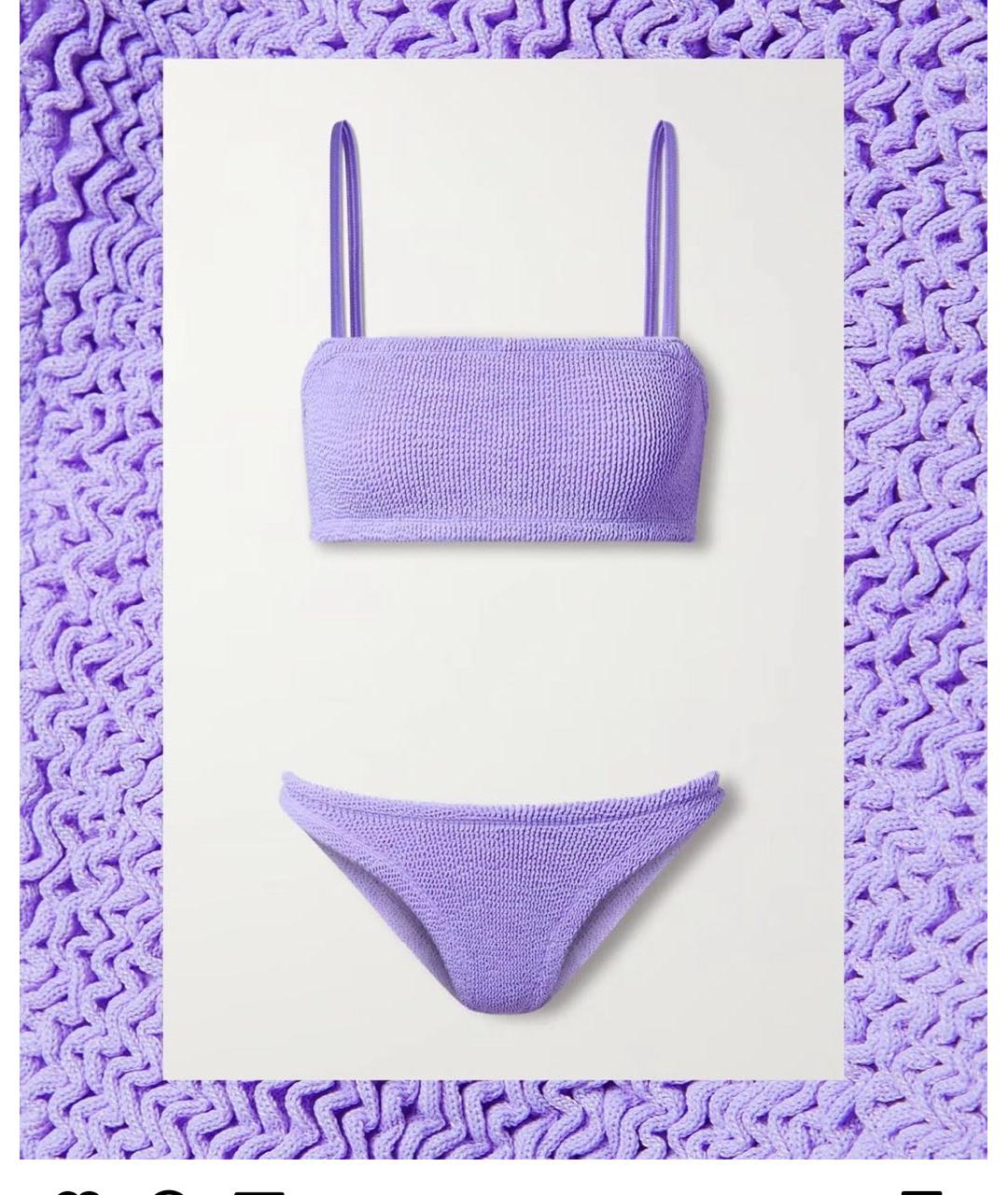 HUNZA G Фиолетовый купальник, фото 3