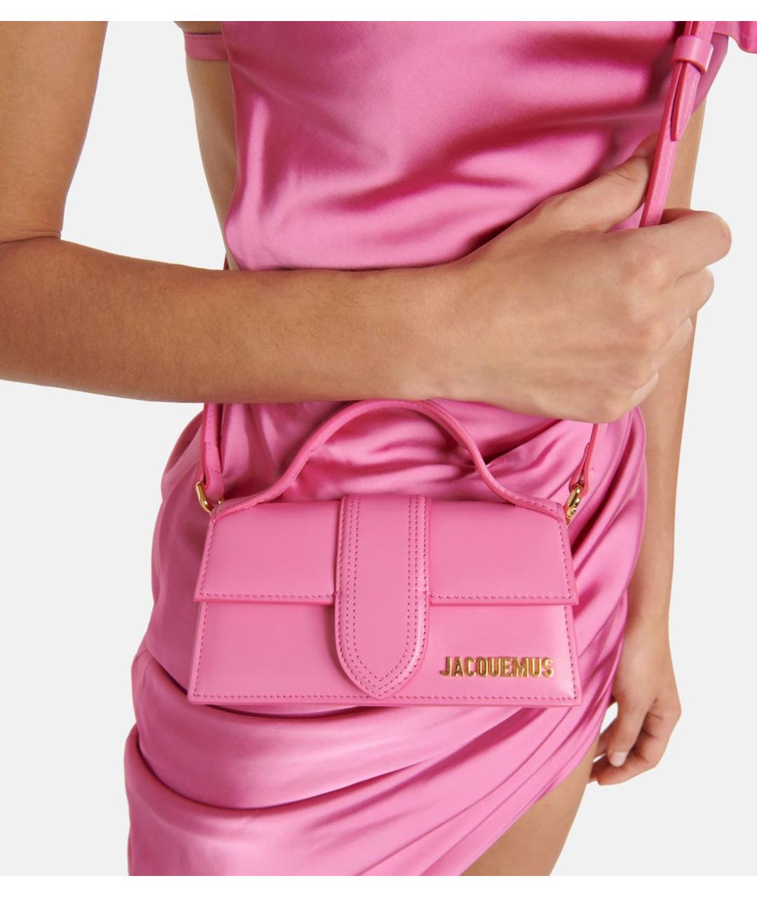 JACQUEMUS Розовая сумка на плечо, фото 2