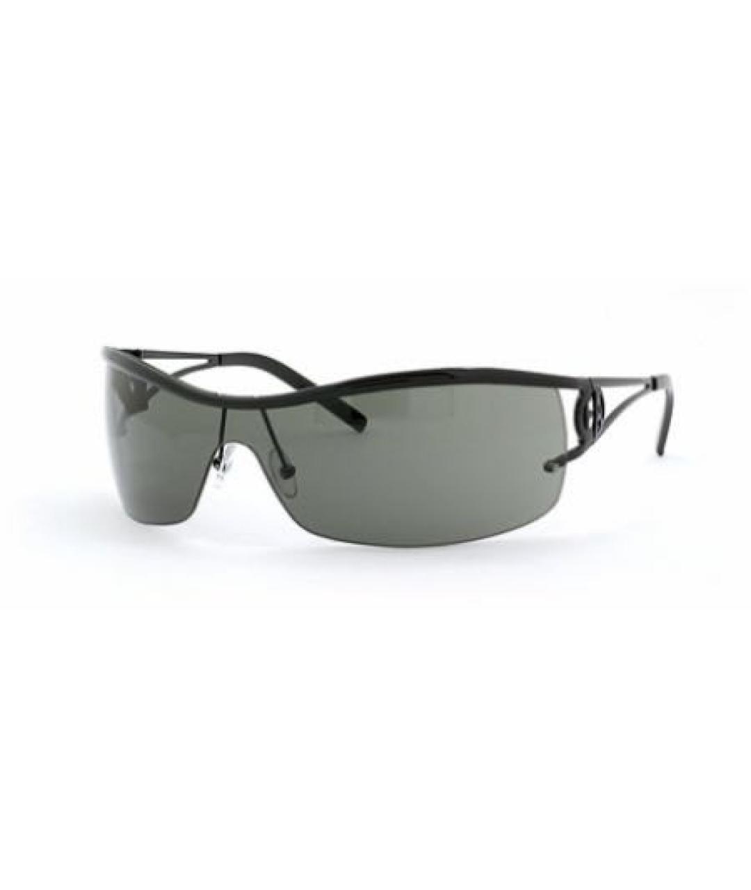 GIORGIO ARMANI Черные металлические солнцезащитные очки, фото 1