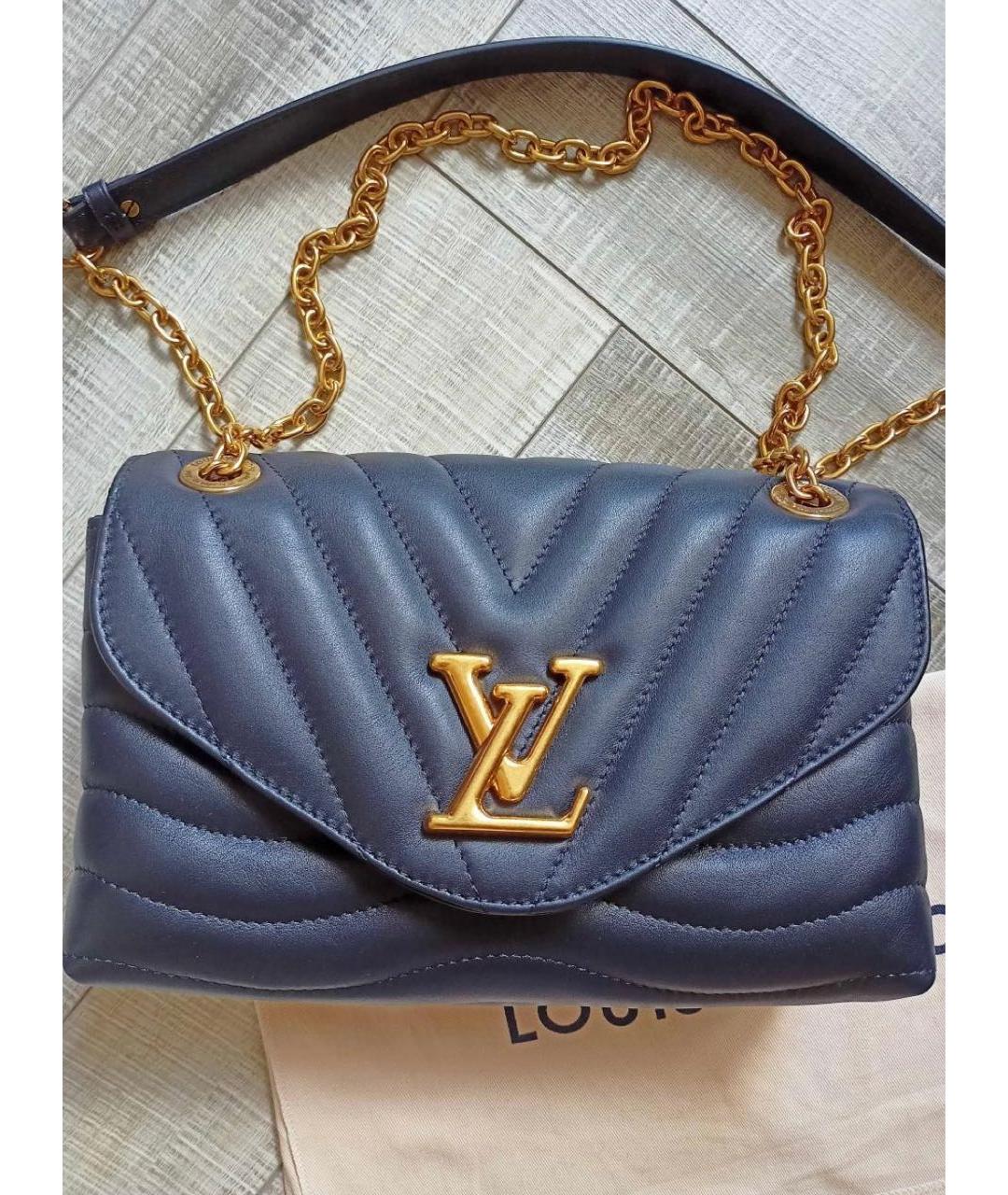 LOUIS VUITTON PRE-OWNED Черная кожаная сумка через плечо, фото 7