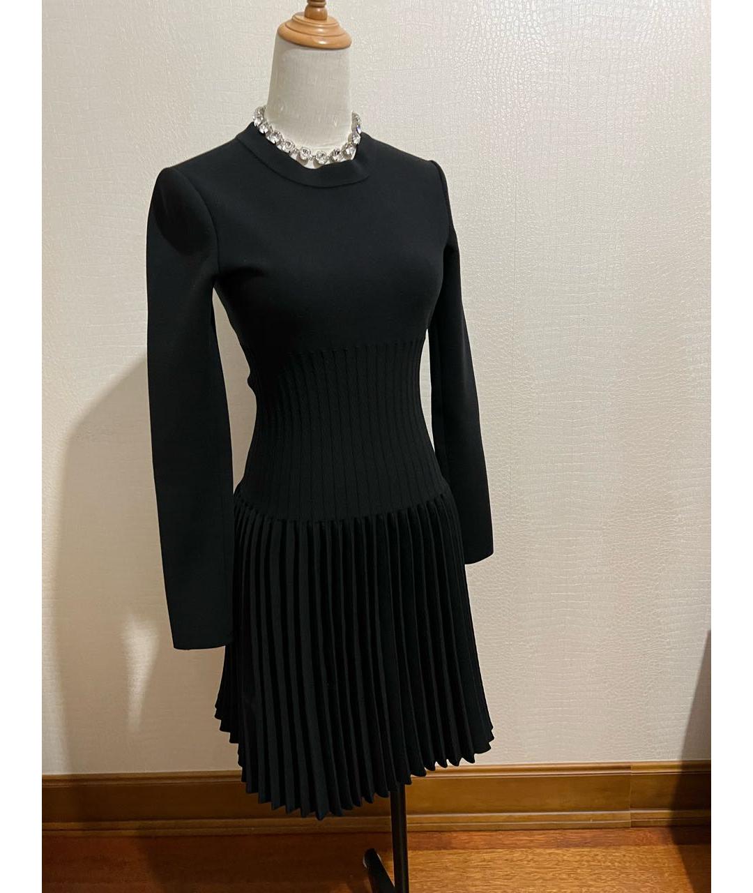 ALAIA Черное шерстяное повседневное платье, фото 6