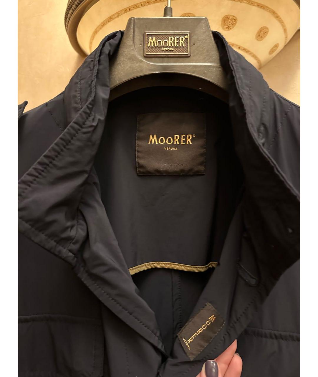 MOORER Черная синтетическая куртка, фото 6