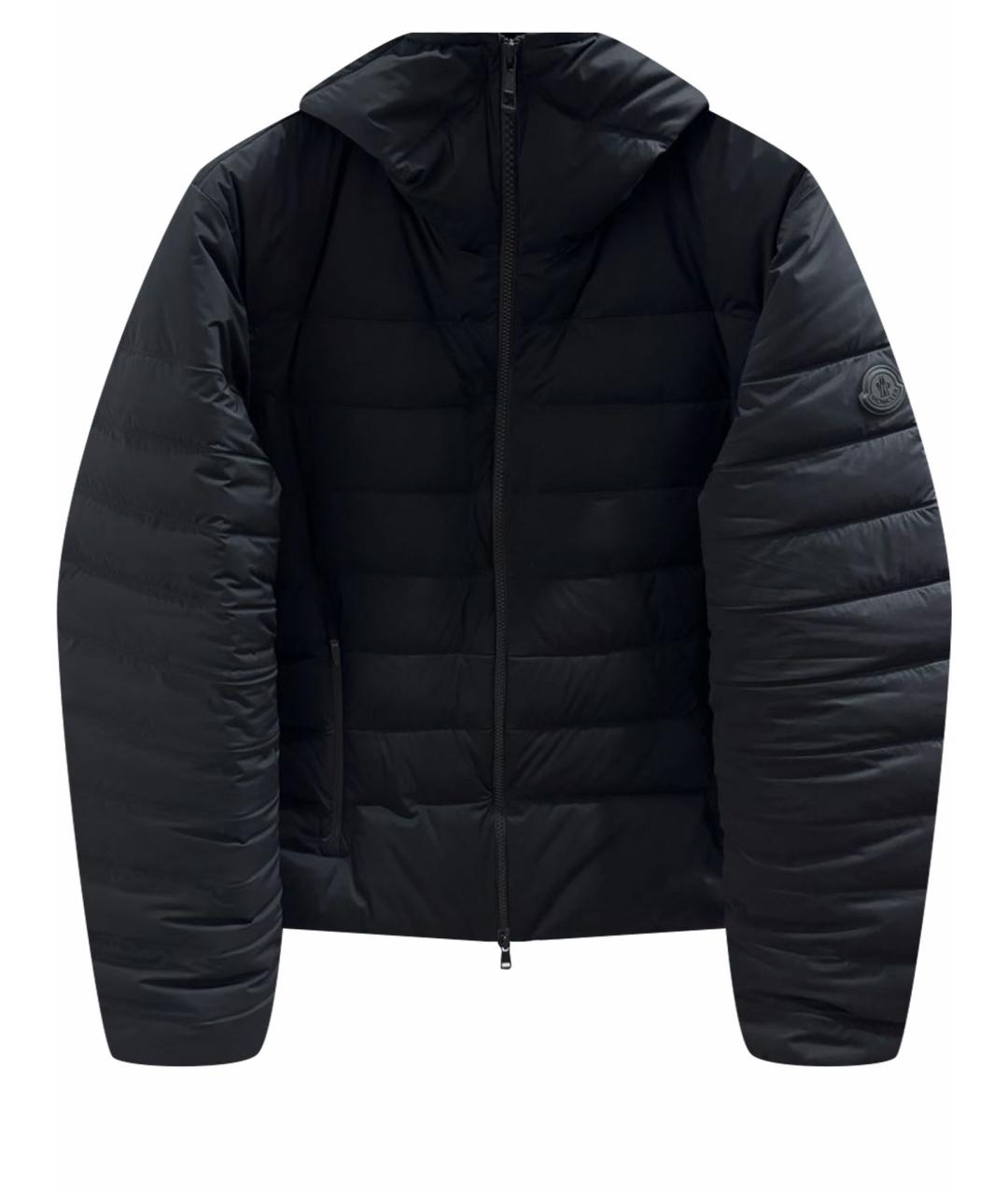 MONCLER Черный пуховик, фото 1