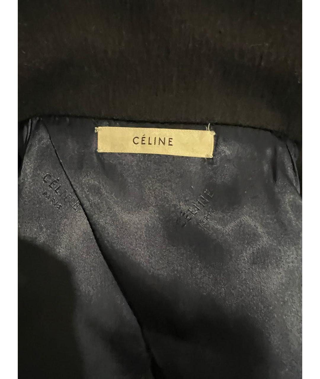 CELINE PRE-OWNED Черный шерстяной жилет, фото 3