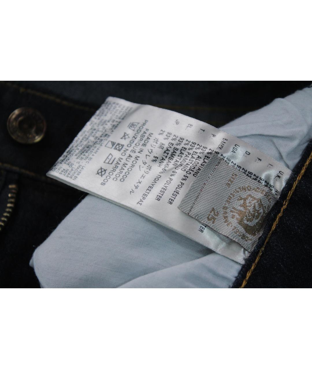 DIESEL Серые хлопко-эластановые джинсы слим, фото 8