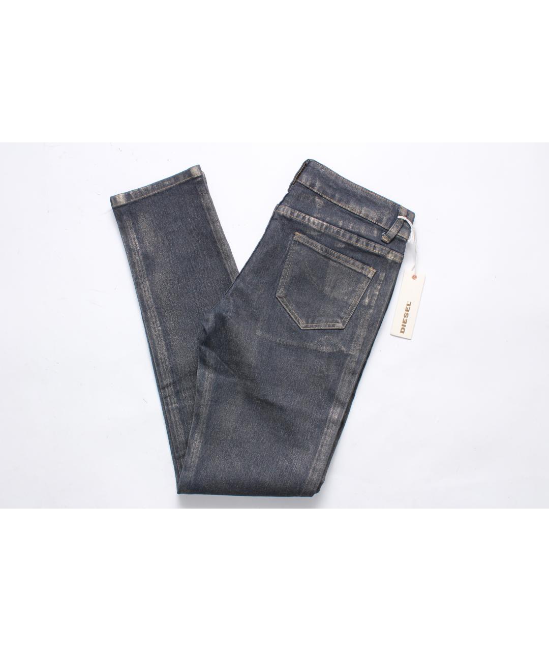 DIESEL Серые хлопко-эластановые джинсы слим, фото 7
