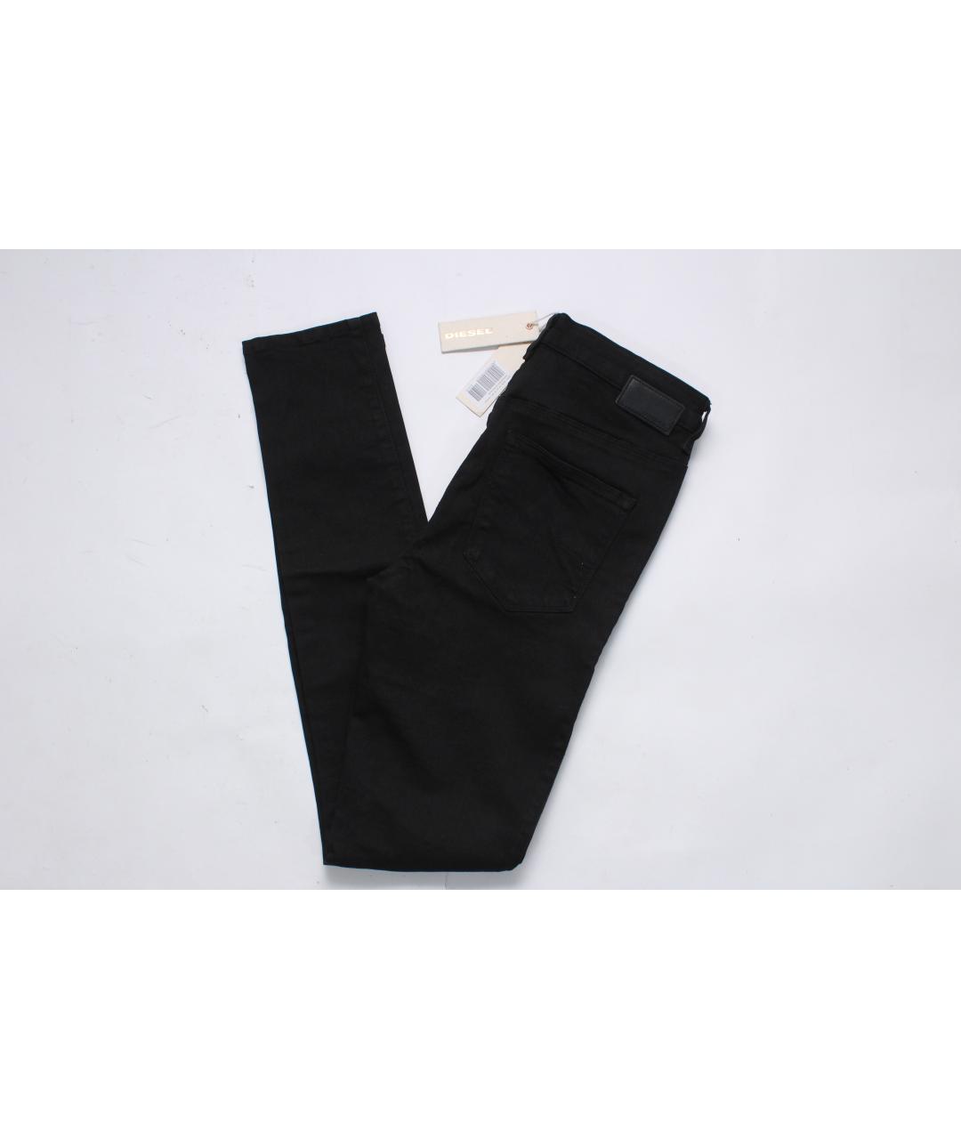 DIESEL Черные хлопко-эластановые джинсы слим, фото 9