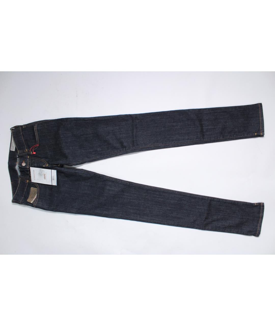 DIESEL Темно-синие хлопко-эластановые джинсы слим, фото 9