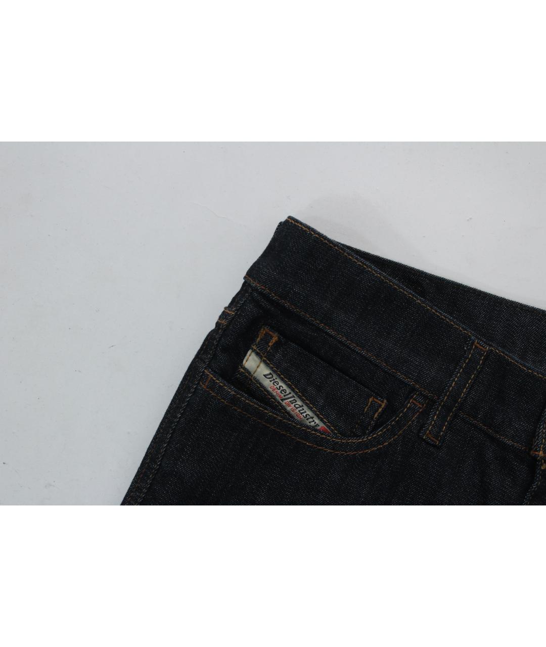DIESEL Темно-синие хлопко-эластановые джинсы слим, фото 3