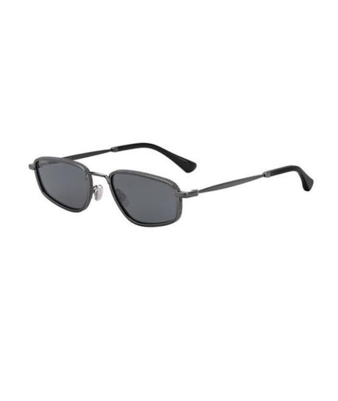 JIMMY CHOO Черные металлические солнцезащитные очки, фото 2