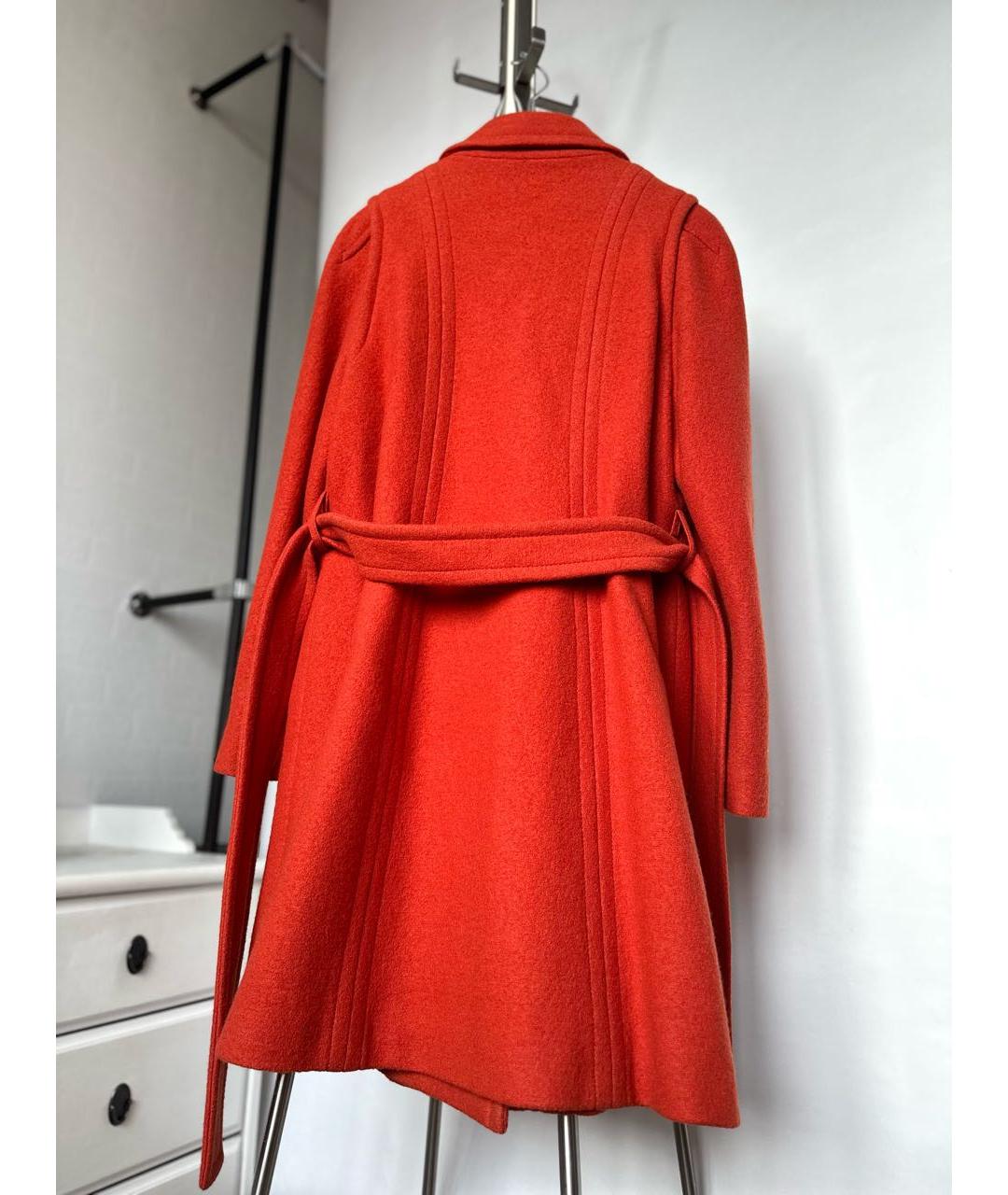 ESCADA Оранжевое шерстяное пальто, фото 4