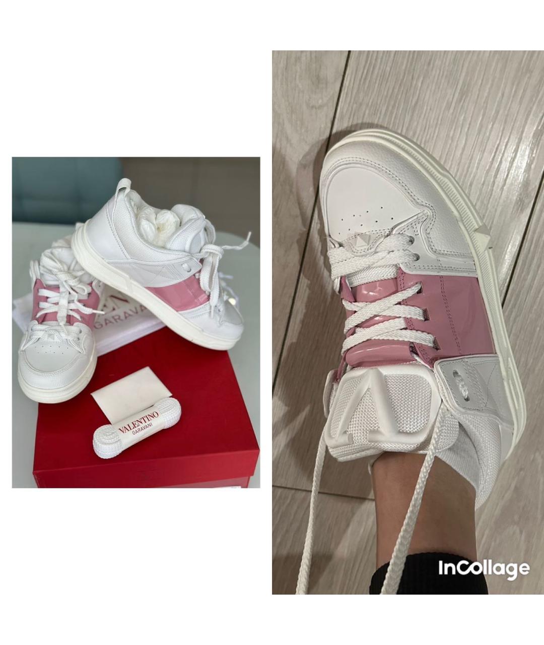 VALENTINO Белые кожаные кроссовки, фото 2