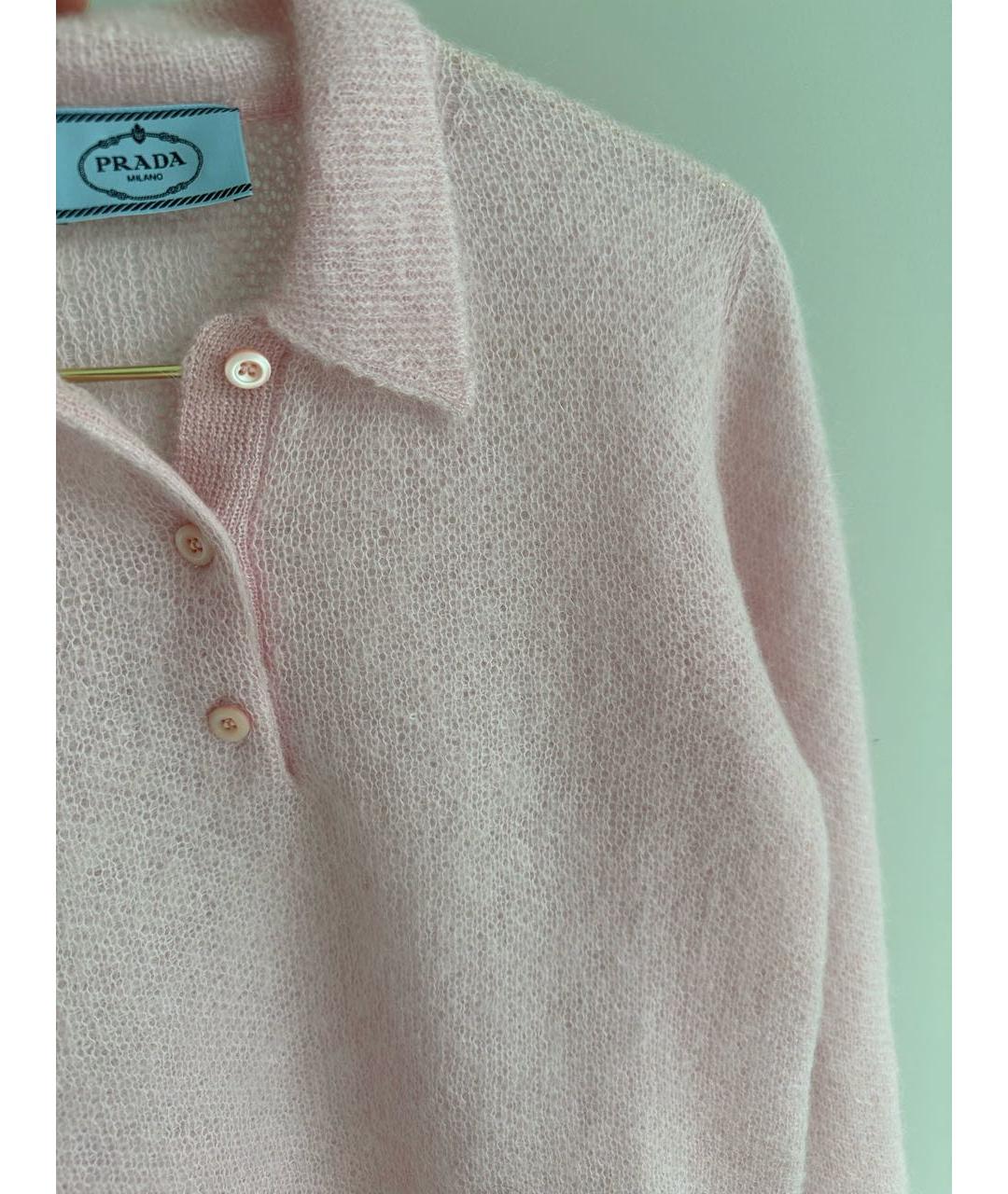 PRADA Розовый шерстяной джемпер / свитер, фото 5