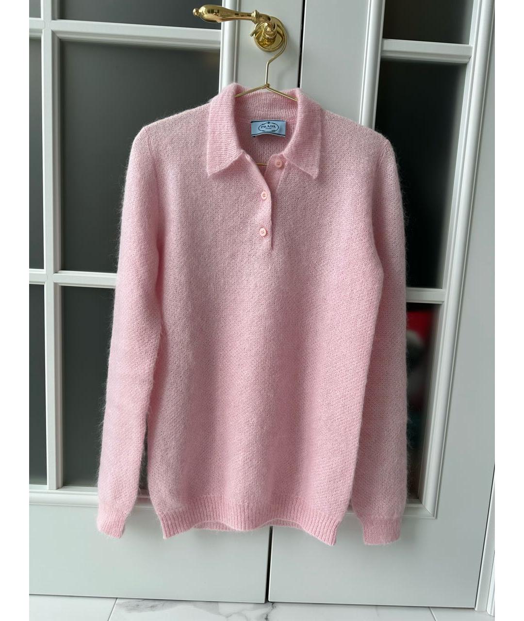 PRADA Розовый шерстяной джемпер / свитер, фото 2