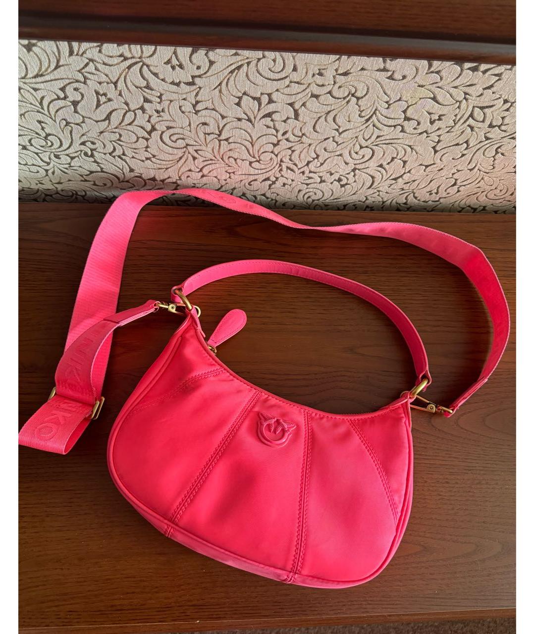 PINKO Розовая сумка через плечо, фото 8