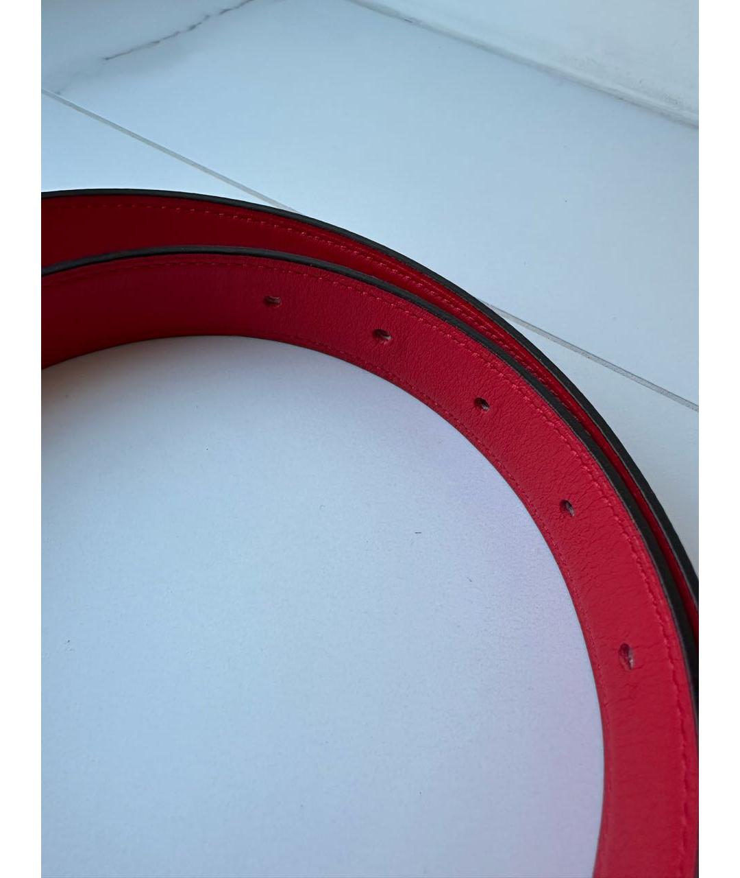 HERMES PRE-OWNED Красный кожаный ремень, фото 5