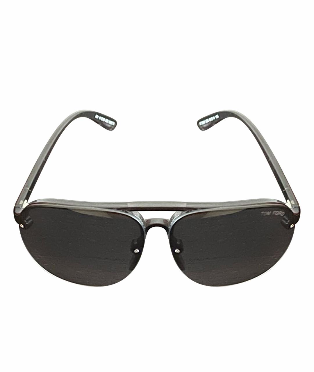TOM FORD Черные пластиковые солнцезащитные очки, фото 1