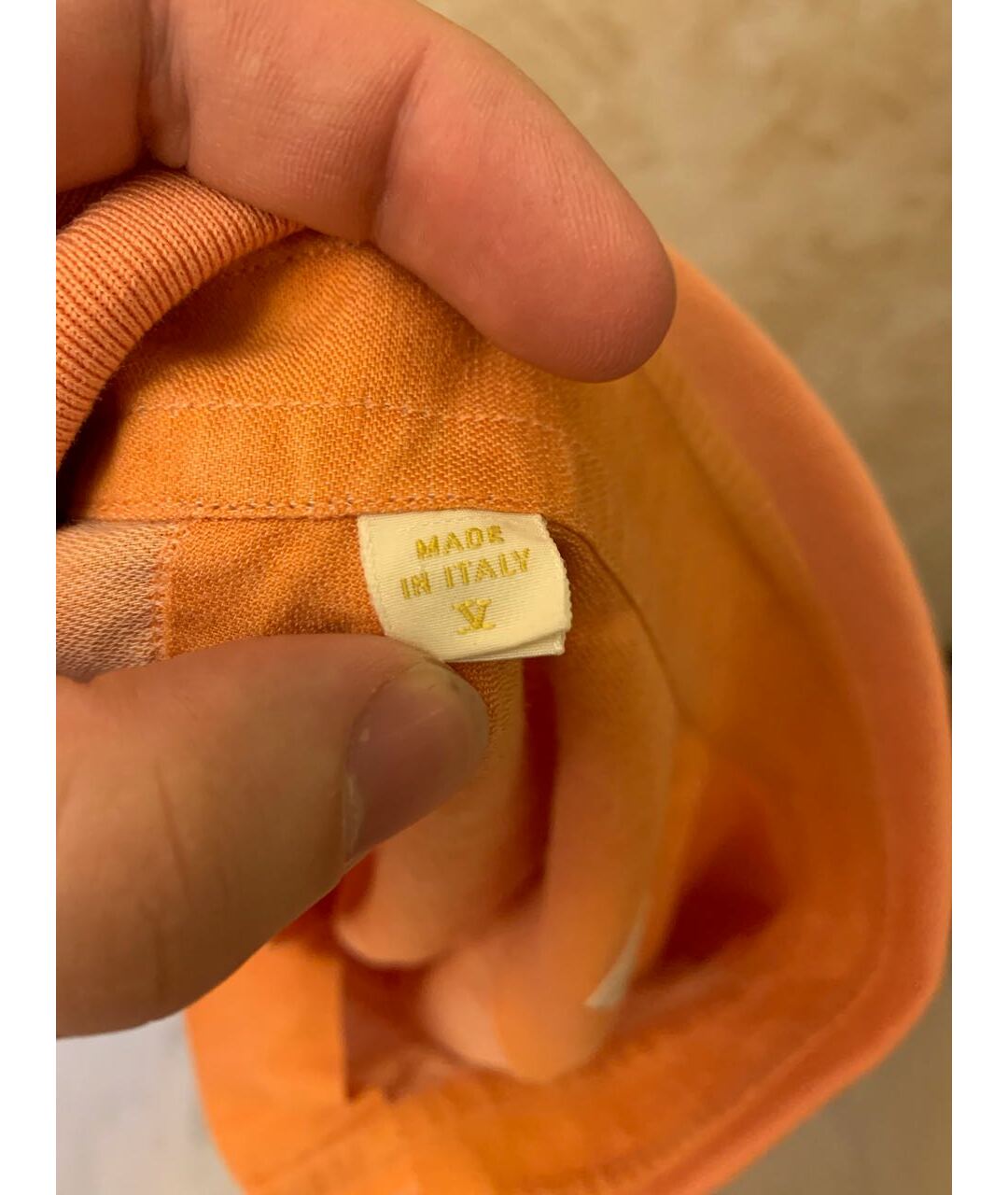 BRIONI Оранжевая льняная кэжуал рубашка, фото 6