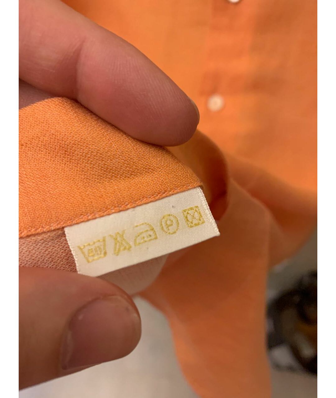 BRIONI Оранжевая льняная кэжуал рубашка, фото 5
