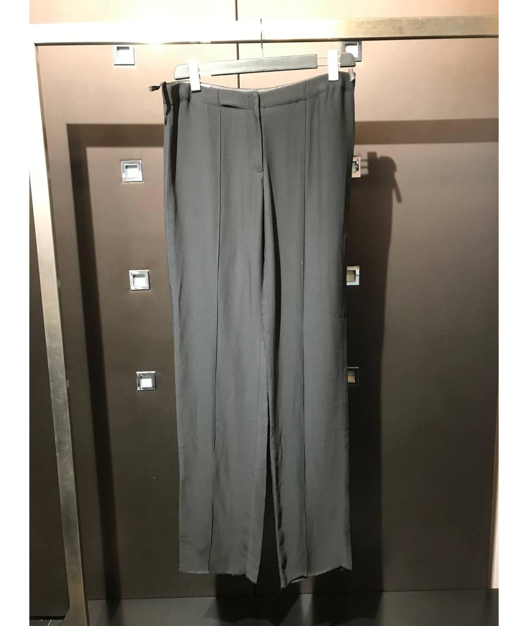 MAISON MARGIELA Черные вискозные брюки широкие, фото 8