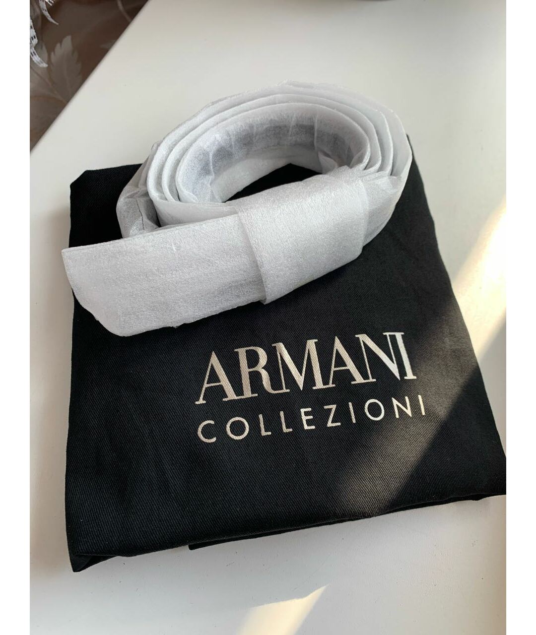 ARMANI COLLEZIONI Синяя кожаная сумка тоут, фото 5