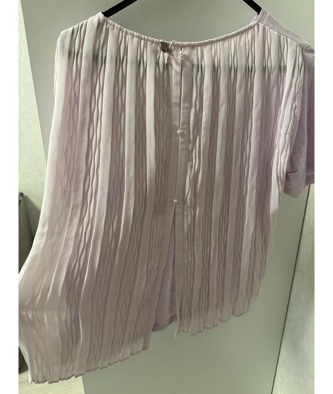 SANDRO Фиолетовая льняная блузы, фото 3