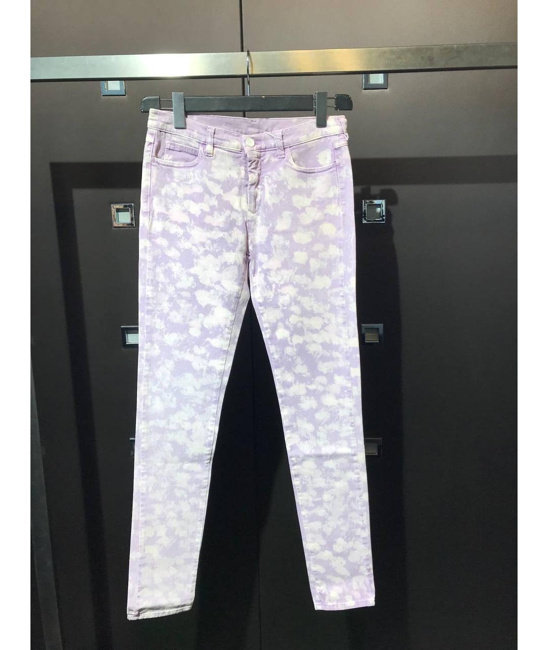 MAISON MARGIELA Фиолетовые хлопковые джинсы слим, фото 7