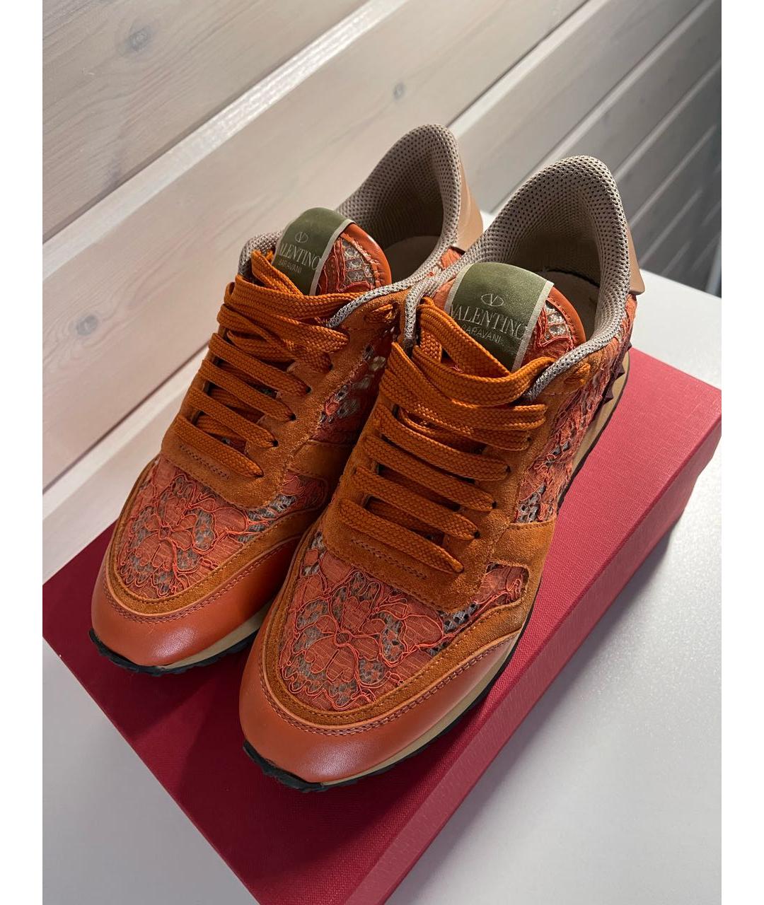 VALENTINO Оранжевое кроссовки, фото 7