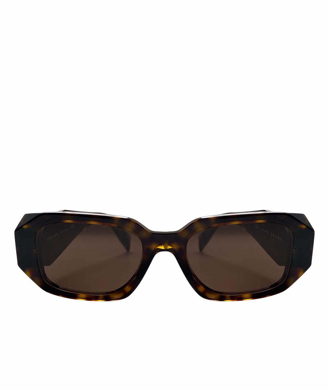 PRADA Коричневые солнцезащитные очки, фото 1
