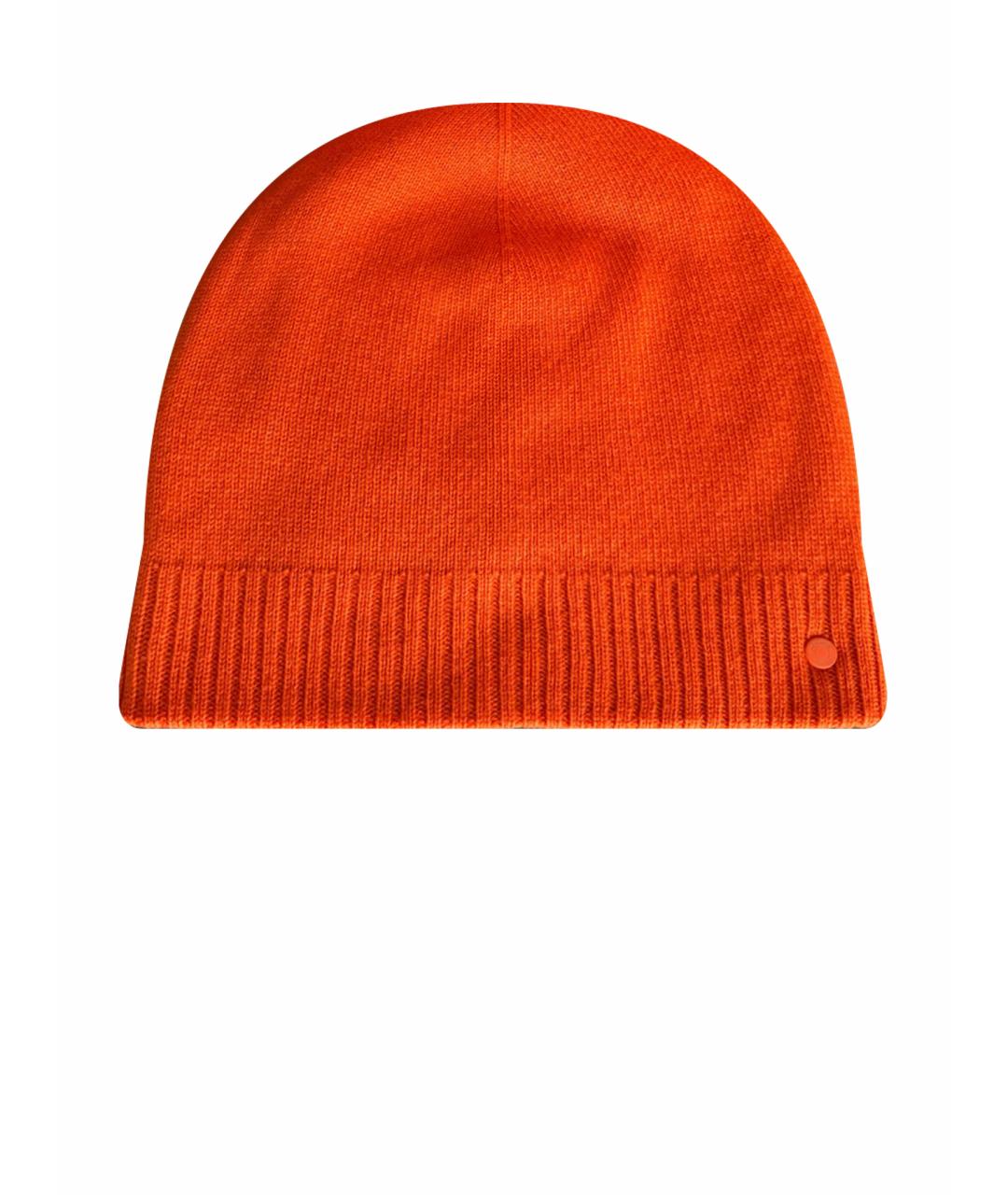 HERMES PRE-OWNED Оранжевая кашемировая шапка, фото 1