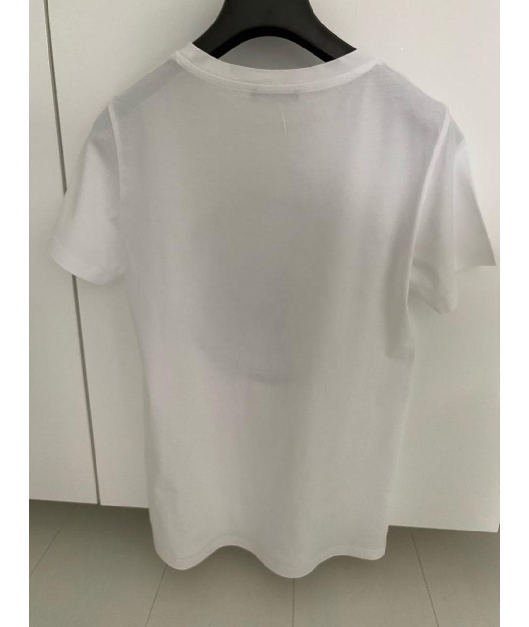 BALMAIN Белая хлопковая футболка, фото 2
