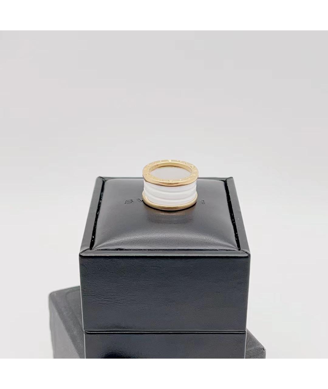 BVLGARI Белое кольцо из розового золота, фото 4