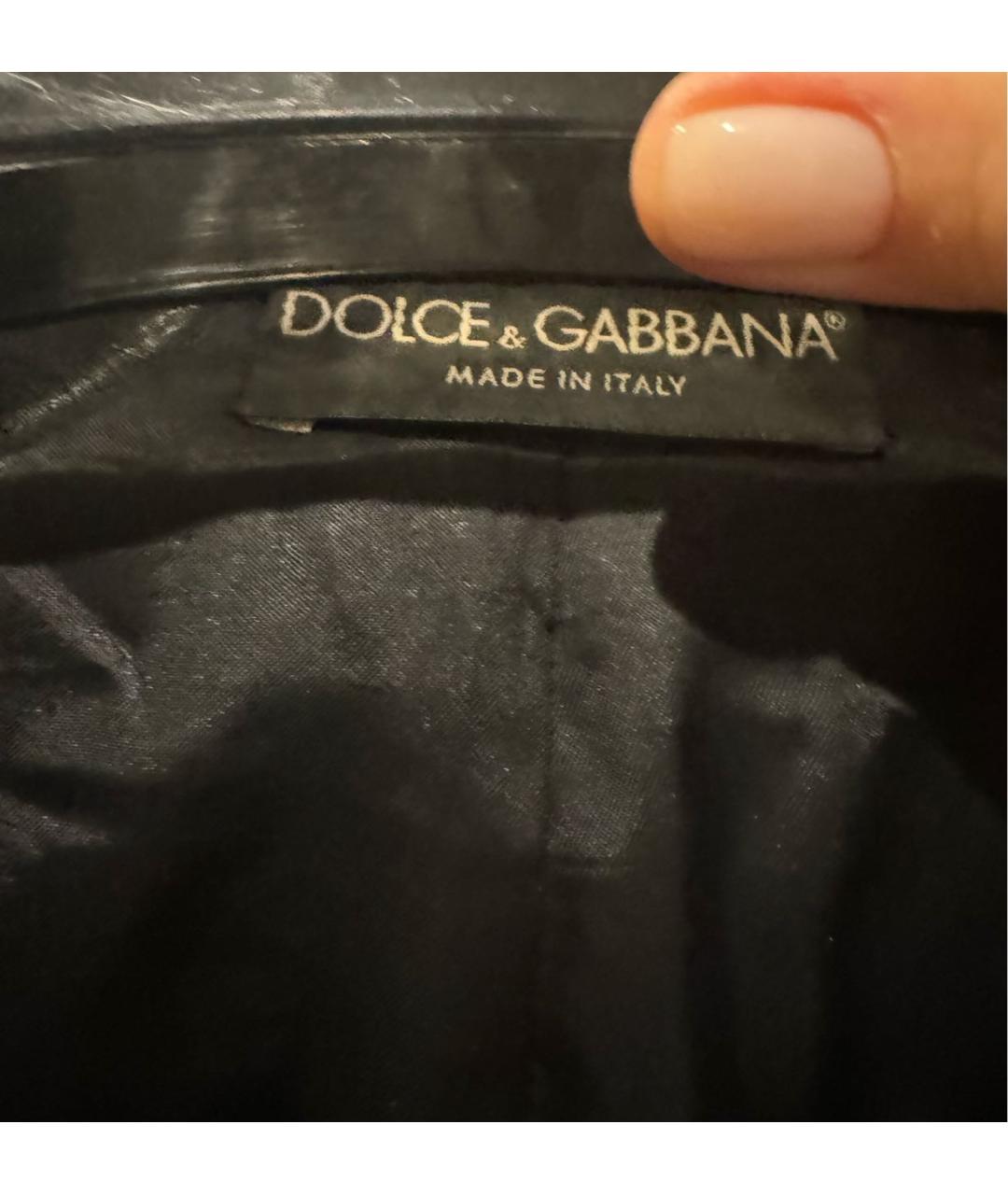 DOLCE&GABBANA Черная кожаная куртка, фото 3