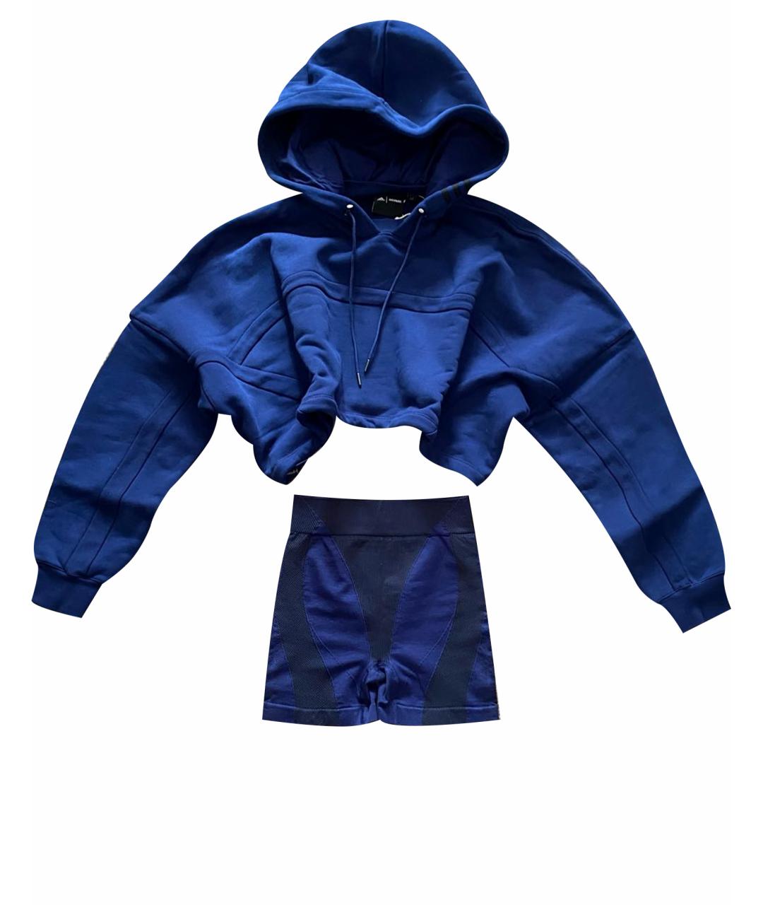 ADIDAS Темно-синий хлопко-эластановый спортивные костюмы, фото 1
