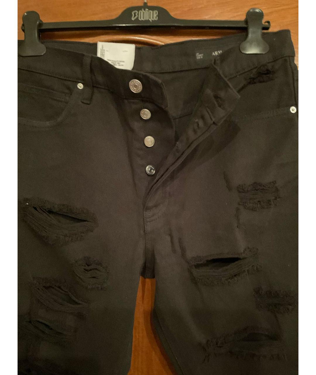 ARMANI EXCHANGE Черные хлопковые джинсы слим, фото 4